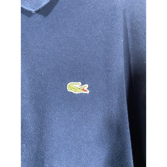 Lacoste Men's Navy Blue Sz 4X (9) Short Sleeve Classic Fit Polo Shirt - Picture 3 of 9